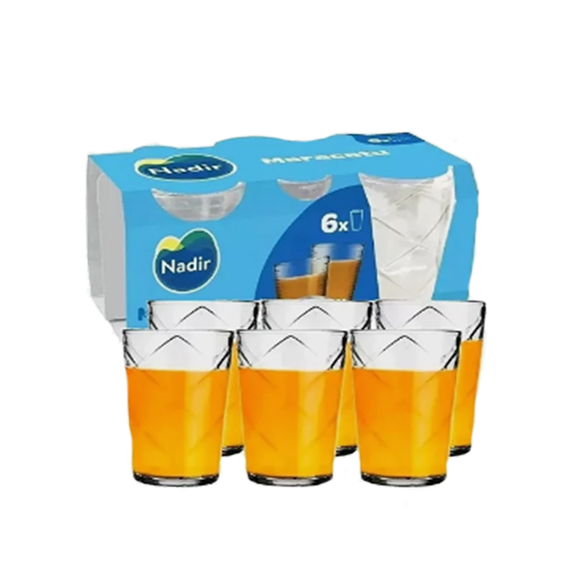 Conjunto de Copos 280ml Ginga 6 Peças - Nadir