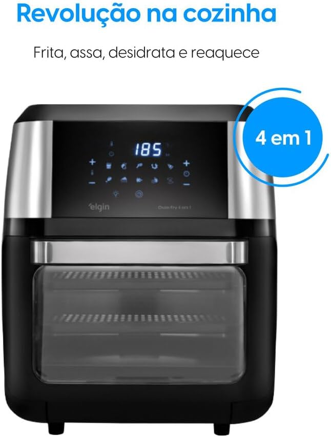 Fritadeira e Forno Air Fryer Oven Fry 12 Litros 1.800W