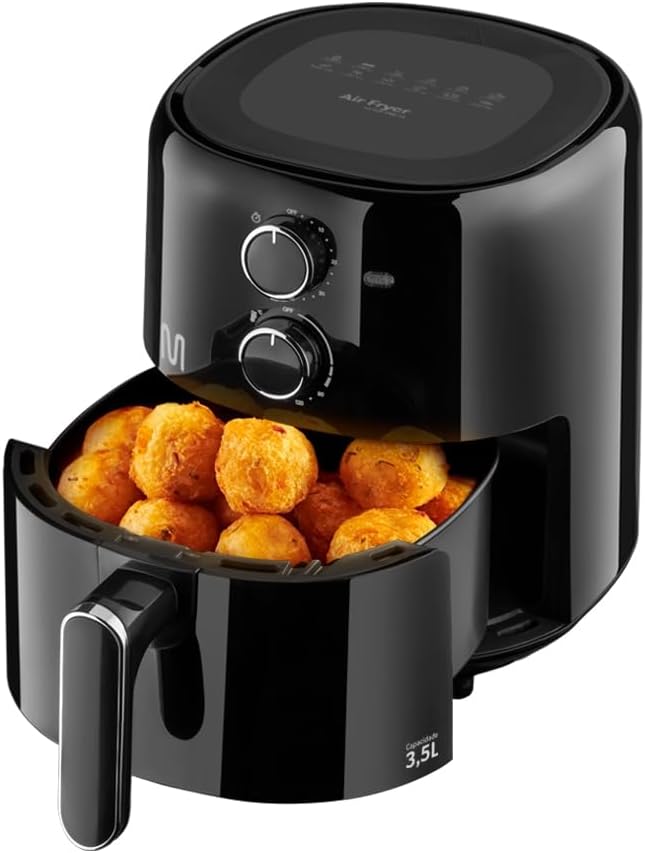 Fritadeira Elétrica sem óleo Air Fryer 3,5L 1500W 127V