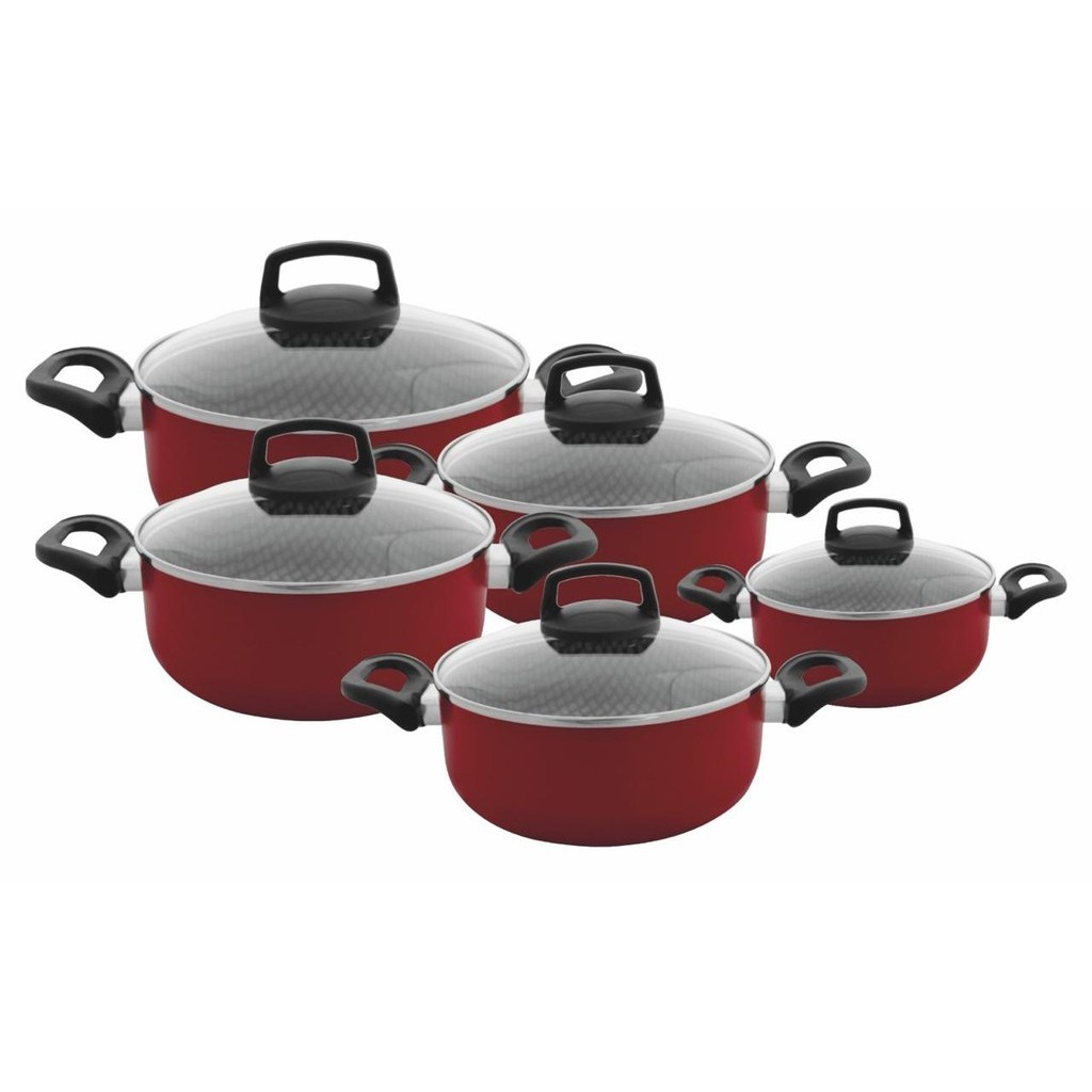 Conjunto de Panelas Gold 7 Camadas c/ 5 Peças