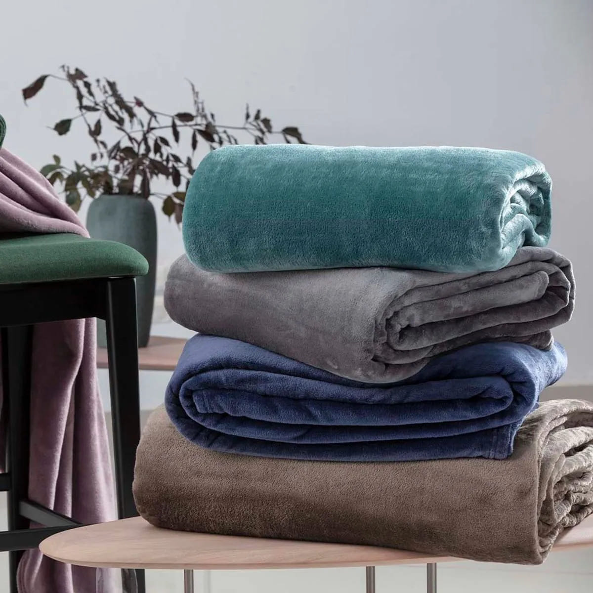 Manta Cobertor Turim Solteiro Liso Sortido 150 x 200cm - Corttex