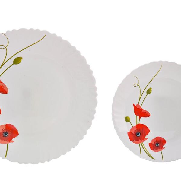 Aparelho De Jantar De Vidro Fluid Cloves Com 16 Peças