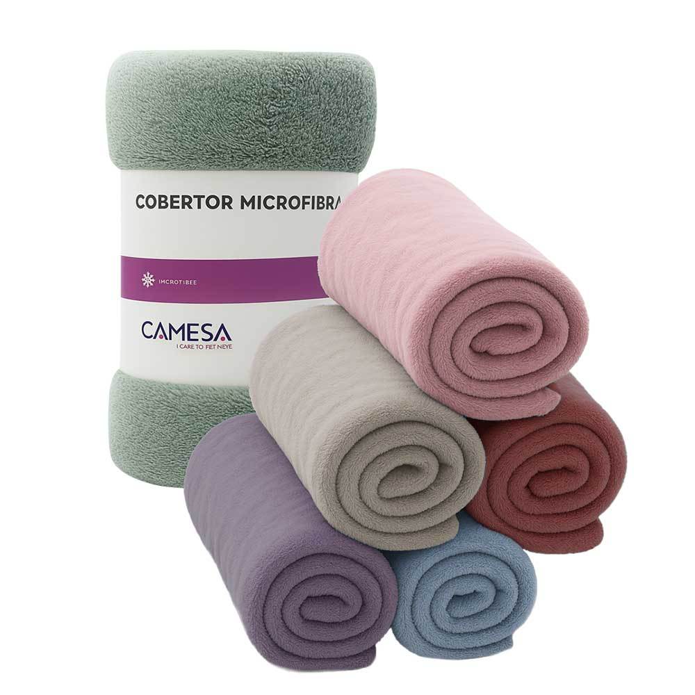 Manta Cobertor Solteiro 150x220cm Microfibra Camesa Sortido